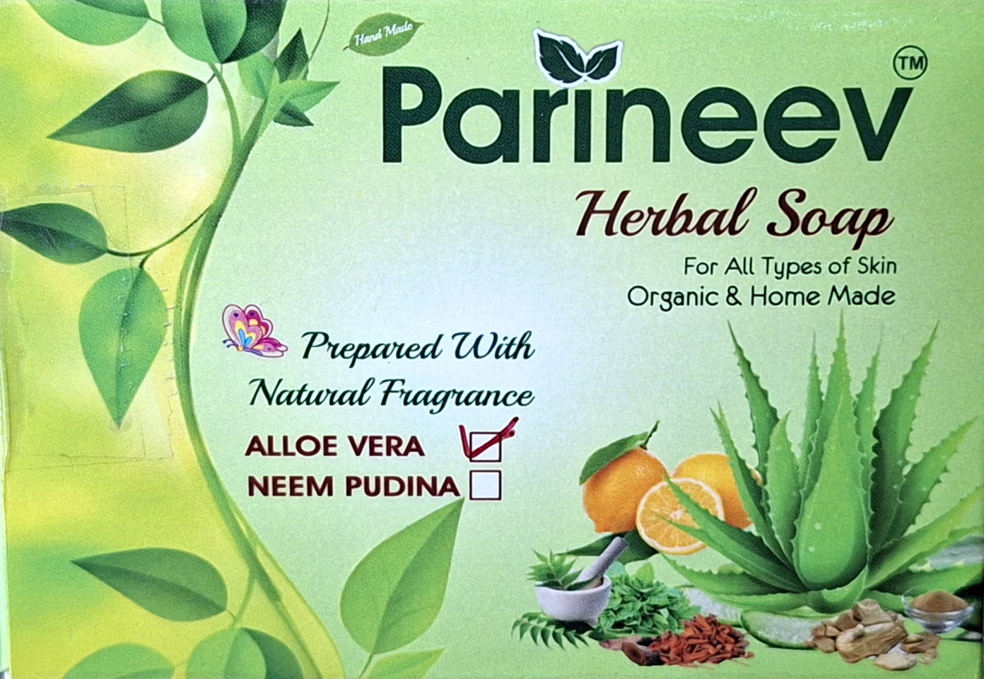 Parineev Herbal Soap Usage